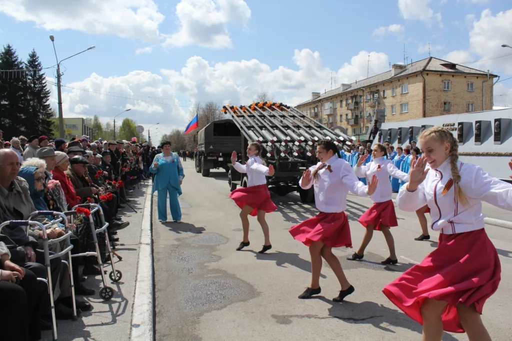День Великой Победы на площадях города Белово